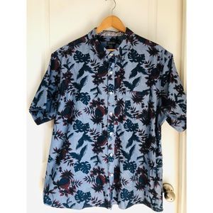 VAN HEUSEN NEVER TUCK BUTTON DOWN SHIRT SZ XXL NECK 18-18 1/2